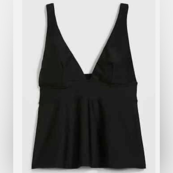 🆕 RESERVED EB Old Navy Women’s V-Neck Swing Tankini Swim Top Black S 4-6 - Picture 4 of 13